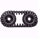 Set of 2, 12" LM Camoplast Rubber OTT Tracks - Extreme Duty