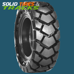 4 Solid Skid Steer Tires 10-16.5 / 10x16.5 - Severe Duty