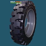 Solid Skid Steer Tire 10-16.5 - Severe Duty Non-Directional