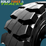 Solid Skid Steer Tire 12-16.5 - Severe Duty Non-Directional