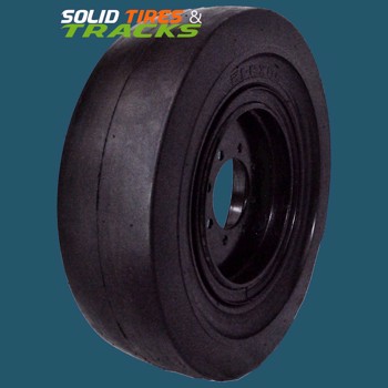 Smooth Solid Skid Steer Tires 10-16.5 - Heavy Duty