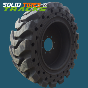 12.5x80-18 Backhoe Solid Rubber Tire for 4 Wheel Drive