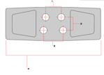 16" 400mm Chain-On Rubber Pad - Heavy Duty