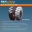 13.00-24 Telehandler Solid Tires with 12 Bolt Hole Rims