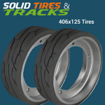 406x125 Scissor Lift Tires 