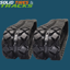 180x72x39 Rubber Tracks- Turf Pattern